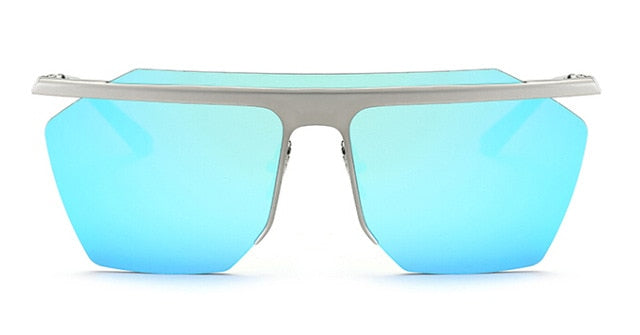 Vintage Mirrored Rimless Sunglasses Unisex