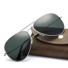Load image into Gallery viewer, Metal Sunglasses Men Black White