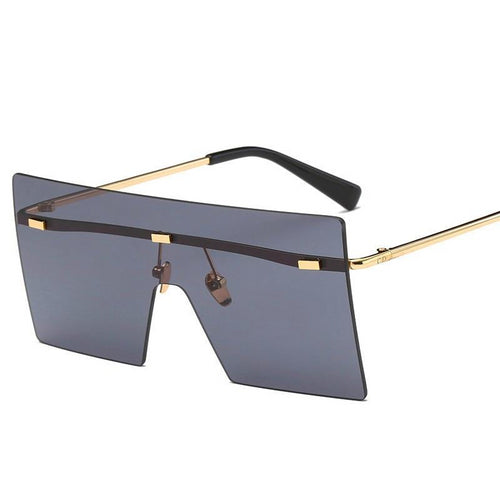 Big Square Rimless Sunglasses Women