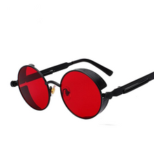 Load image into Gallery viewer, New Round Metal Sunglasses Steampunk Women UV413