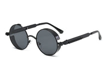Load image into Gallery viewer, New Round Metal Sunglasses Steampunk Women UV413