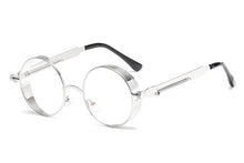 Load image into Gallery viewer, New Round Metal Sunglasses Steampunk Women UV413