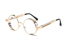 Load image into Gallery viewer, New Round Metal Sunglasses Steampunk Women UV413