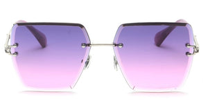 Rimless Square Sunglasses Unisex