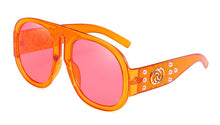 Load image into Gallery viewer, Big Frame Pearl Rivet Sunglasses Women