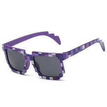 Load image into Gallery viewer, 2018 Kids Pixel Sunglasses Plaid Square Baby Glasses