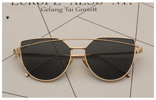 Load image into Gallery viewer, Women Cat Eye Sunglasses Yellow - Pink