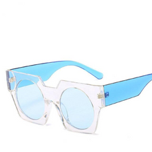 Load image into Gallery viewer, Modern Round Mirror Oversized Sunglasses Women