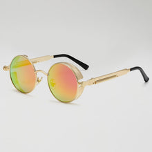 Load image into Gallery viewer, Metal Steampunk Sunglasses Women Fashion Round