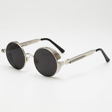 Load image into Gallery viewer, Metal Steampunk Sunglasses Women Fashion Round