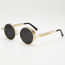 Load image into Gallery viewer, Metal Steampunk Sunglasses Women Fashion Round
