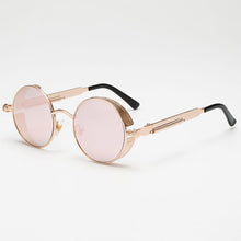 Load image into Gallery viewer, Metal Steampunk Sunglasses Women Fashion Round