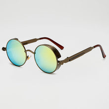 Load image into Gallery viewer, Metal Steampunk Sunglasses Women Fashion Round