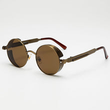 Load image into Gallery viewer, Metal Steampunk Sunglasses Women Fashion Round