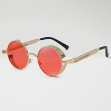 Load image into Gallery viewer, Metal Steampunk Sunglasses Women Fashion Round