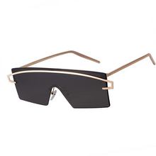 Load image into Gallery viewer, Futuristic Rimless Shield Sunglasses Women 90s