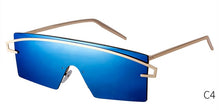 Load image into Gallery viewer, Futuristic Rimless Shield Sunglasses Women 90s