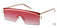 Load image into Gallery viewer, Futuristic Rimless Shield Sunglasses Women 90s