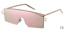 Load image into Gallery viewer, Futuristic Rimless Shield Sunglasses Women 90s