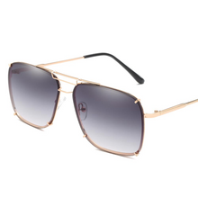 Load image into Gallery viewer, Square Frame Sunglasses Men Metal