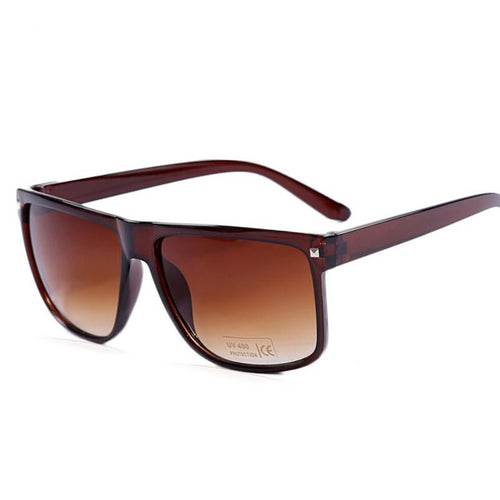 Classic Brown and Black Sunglasses Rectangle Unisex