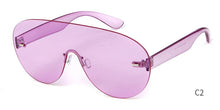 Load image into Gallery viewer, Futuristic Oversized Rimless Shield Sunglasses Men