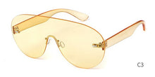 Load image into Gallery viewer, Futuristic Oversized Rimless Shield Sunglasses Men