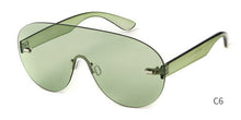 Load image into Gallery viewer, Futuristic Oversized Rimless Shield Sunglasses Men