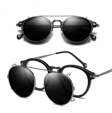 Load image into Gallery viewer, SteamPunk Vintage Round Style Polarized Sunglasses Men