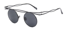 Load image into Gallery viewer, Metal Round Steampunk Sunglasses Women