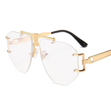 Load image into Gallery viewer, Gold Rimless Glasses Unisex 2019