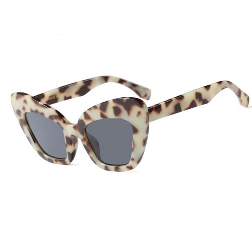 Retro 90s Large Tortoiseshell Cat Eye Sunglasses Women