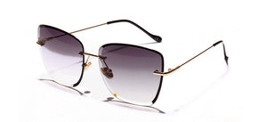 Gradient Square Rimless Sunglasses Unisex