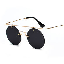 Load image into Gallery viewer, Retro Rimless Steampunk Sunglasses Women Mirror