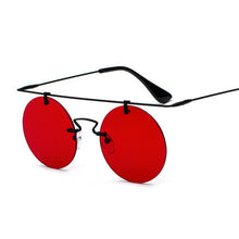 Load image into Gallery viewer, Retro Rimless Steampunk Sunglasses Women Mirror