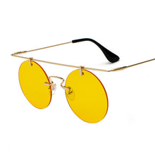 Load image into Gallery viewer, Retro Rimless Steampunk Sunglasses Women Mirror