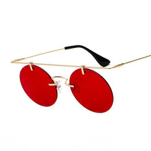 Load image into Gallery viewer, Retro Rimless Steampunk Sunglasses Women Mirror