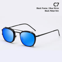Load image into Gallery viewer, SteamPunk Style Lens Removable Aviation Sunglasses Men