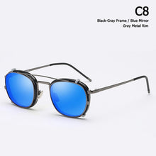 Load image into Gallery viewer, SteamPunk Style Lens Removable Aviation Sunglasses Men