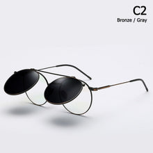 Load image into Gallery viewer, Vintage SteamPunk Round Metal Style Sunglasses Men