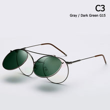 Load image into Gallery viewer, Vintage SteamPunk Round Metal Style Sunglasses Men