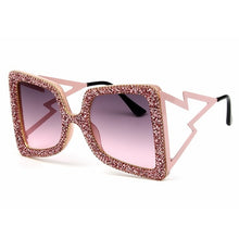 Load image into Gallery viewer, Diamond Oversize Sunglasses Women
