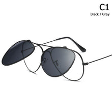 Load image into Gallery viewer, Aviation Style Flip Up Lens Sunglasses Men