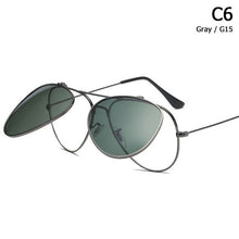 Load image into Gallery viewer, Aviation Style Flip Up Lens Sunglasses Men