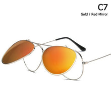 Load image into Gallery viewer, Aviation Style Flip Up Lens Sunglasses Men