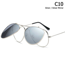Load image into Gallery viewer, Aviation Style Flip Up Lens Sunglasses Men