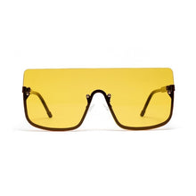 Load image into Gallery viewer, Yellow Oversize Siamese Square Sunglasses Women