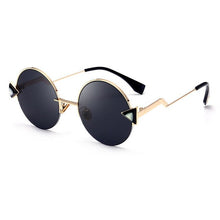 Load image into Gallery viewer, Round Sunglasses Women Designer Metal
