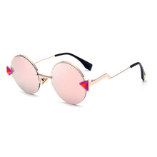 Load image into Gallery viewer, Round Sunglasses Women Designer Metal