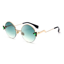 Load image into Gallery viewer, Round Sunglasses Women Designer Metal
